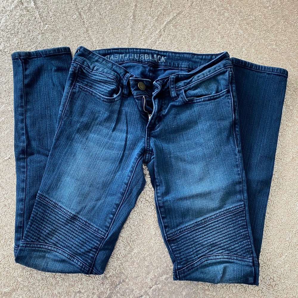 Bullhead Black Moto Jeans